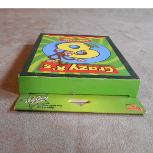 Crazy 8's Giant Size Card Game University Games 01593 Sealed New 2012 Jumbo - Picture 4 of 6
